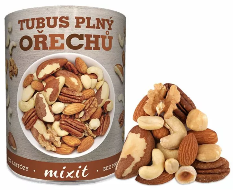 Tubus plný ořechů 400 g Mixit 